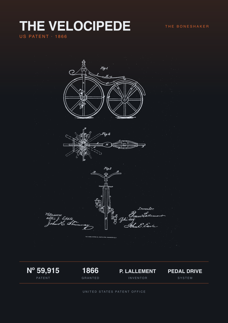 The Velocipede Patent, 1866